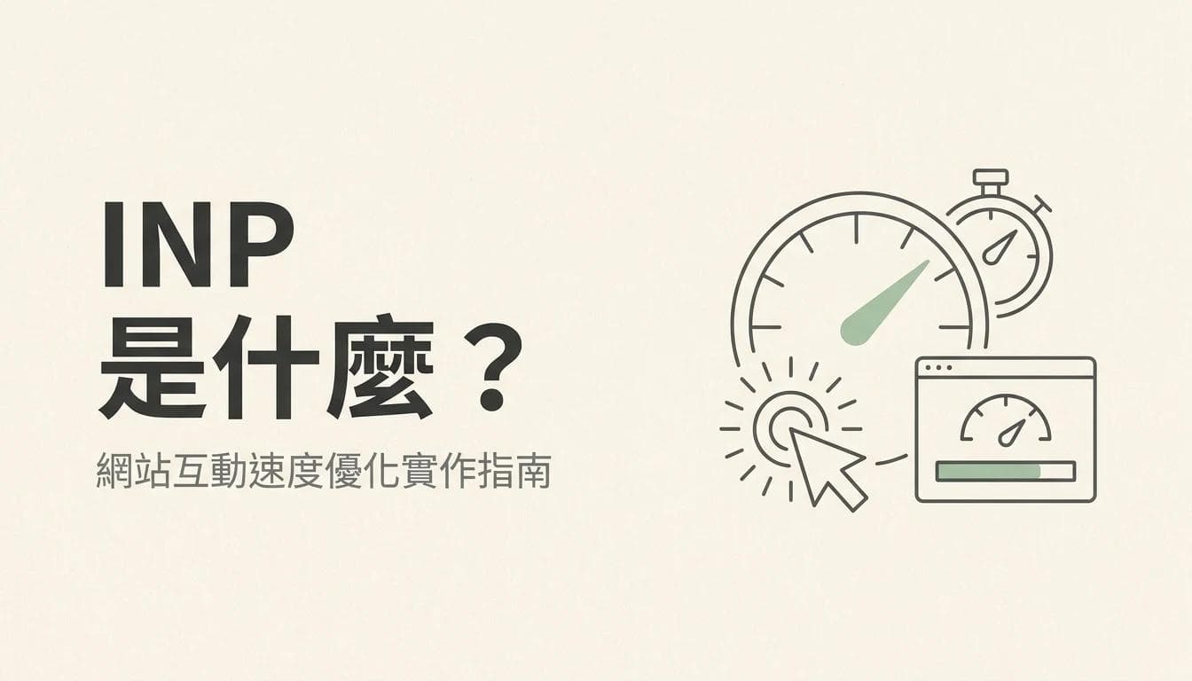 INP 是什麼?網站互動速度優化的實作指南